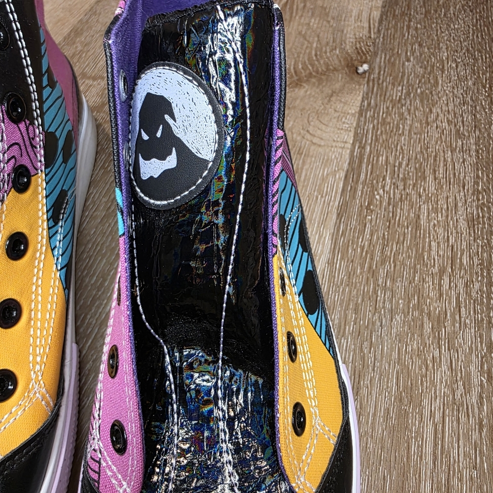 Women's High-Top Sneakers with Spider Web Design - Multicolor - Picture 5 of 15